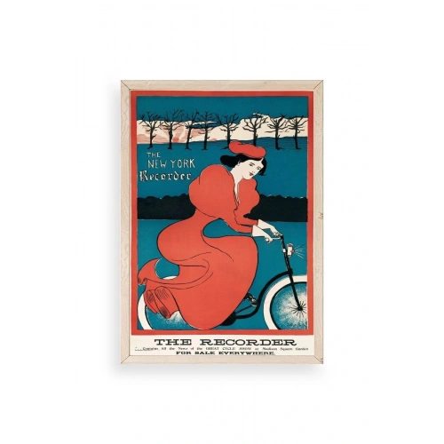 The New York Recorder Ahşap Çerçeveli Tablo 30 x 42
