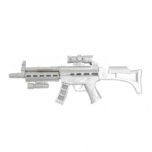 Tüfek 57 Cm Pilli Ekipmanı (dürbünlü Model)