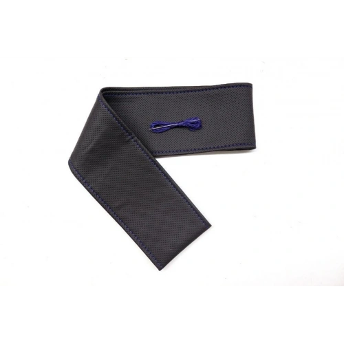 Tüm Araçlara Uyumlu Vinil Direksiyon Kılıfı, Dikmeli Mavi Dikişli