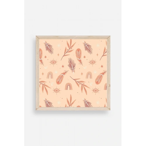 Tüy Ahşap Çerçeveli Tablo 42 x 42