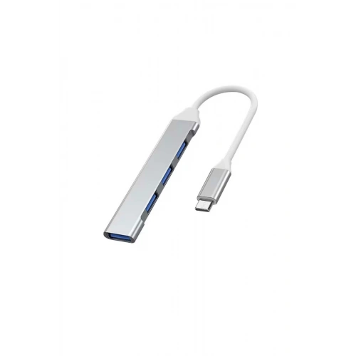 Type-C USB Çoklayıcı Hub | 1x USB 3.0 + 3x USB 2.0 | Yüksek Hızlı Dönüştürücü Adaptö