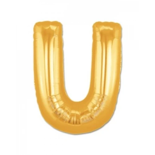 U Harf Folyo Balon Altın Renk  40 inç (5365)