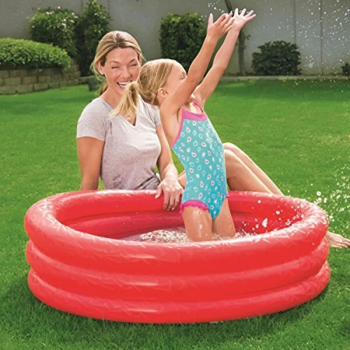 Three Ring Round Inflatable Childrens Pool