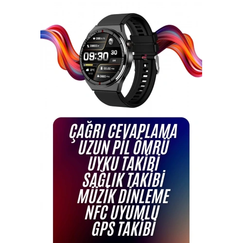 Üç Kordonlu Akıllı Saat 300-400 Mah İos Android Uyumlu