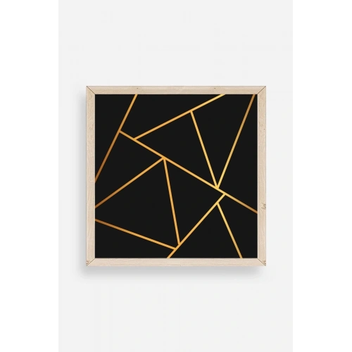 Üçgen Ahşap Çerçeveli Tablo 23 x 23