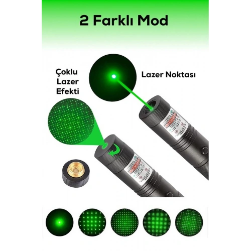 ULTRA güçlü Yeşil Şarjlı Lazer Pil Anahtar - Uzun Menzilli, Güçlü Ve Çoklu Işık Efektli Er
