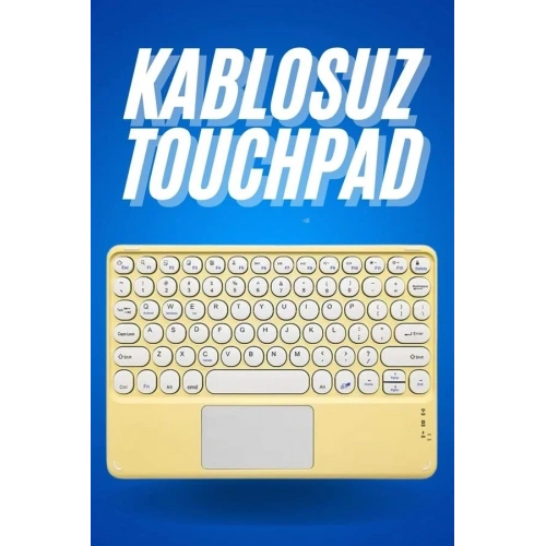Ultra İnce Taşınabilir Bluetooth Klavye Q Klavye Touchpad