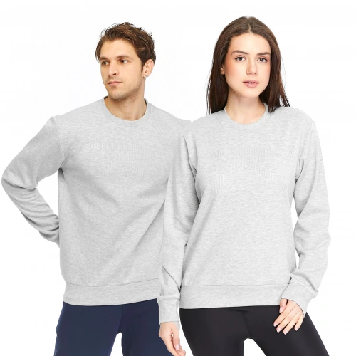 Unisex Sweatshirt SATURO GRİ MELANJ