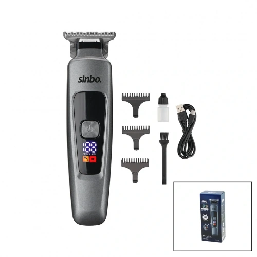 USB ŞARJLI - LCD GÖSTERGELİ SAÇ - SAKAL KESME TRAŞ MAKİNESİ İKİ FARKLI HIZ - 150 DK. ÇALIŞMA SÜRE  SHC-1910 (5365)