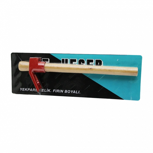 VAKUMLU KIRMIZI KESER AHŞAP SAPLI (5365)