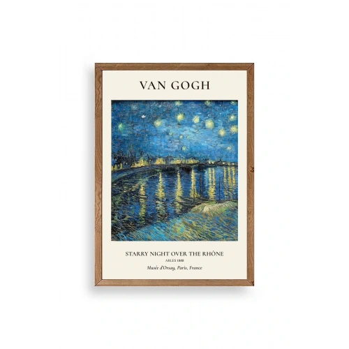 Van Gogh Ahşap Çerçeveli Tablo 50 x 70