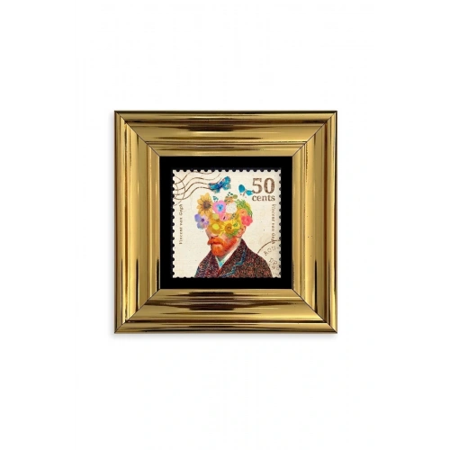 Van Gogh Çerçeveli Taş Tablo 20 cm