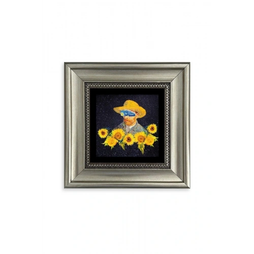 Van Gogh Çerçeveli Taş Tablo 20 cm