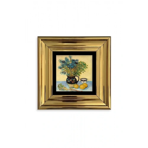 Van Gogh Çerçeveli Taş Tablo 20 cm