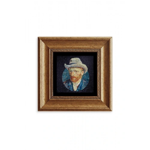 Van Gogh Çerçeveli Taş Tablo 20 cm