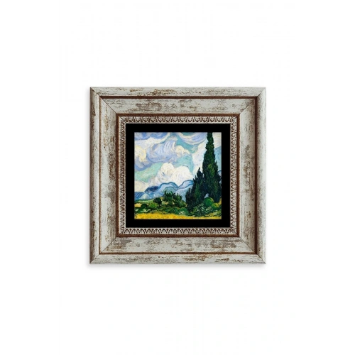 Van Gogh Çerçeveli Taş Tablo 20 cm