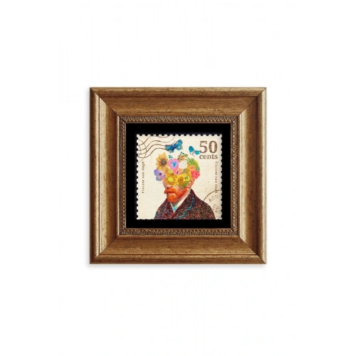 Van Gogh Çerçeveli Taş Tablo 20 cm