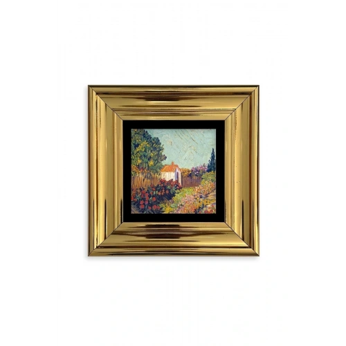 Van Gogh Çerçeveli Taş Tablo 20 cm