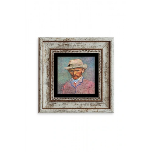 Van Gogh Çerçeveli Taş Tablo 20 cm