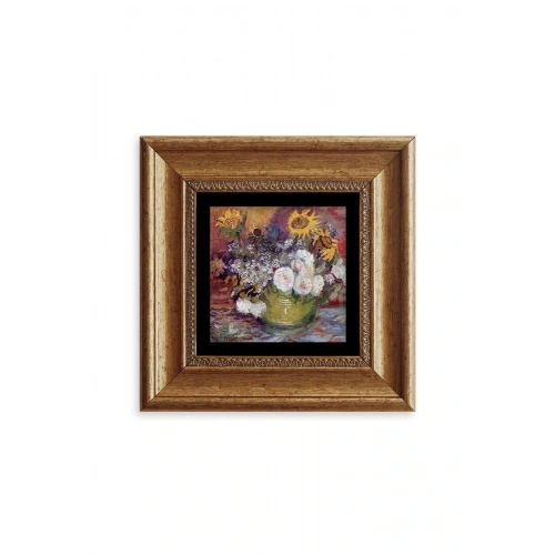 Van Gogh Çerçeveli Taş Tablo 20 cm