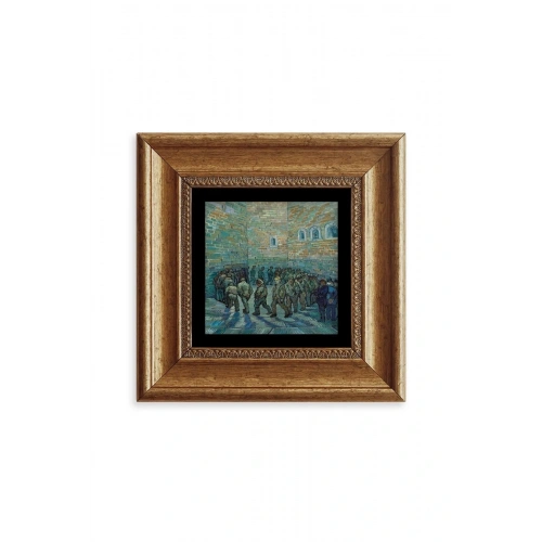 Van Gogh Çerçeveli Taş Tablo 20 cm