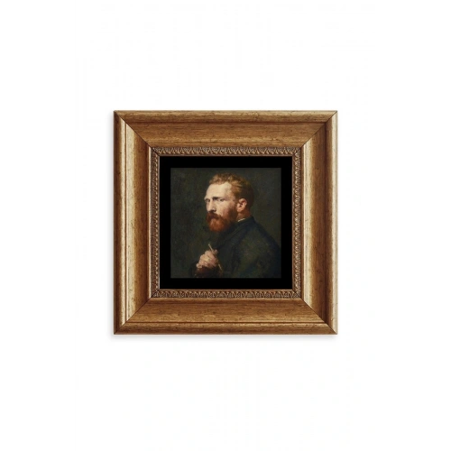 Van Gogh Çerçeveli Taş Tablo 20 cm