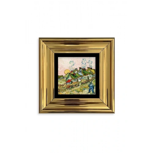 Van Gogh Çerçeveli Taş Tablo 20 cm