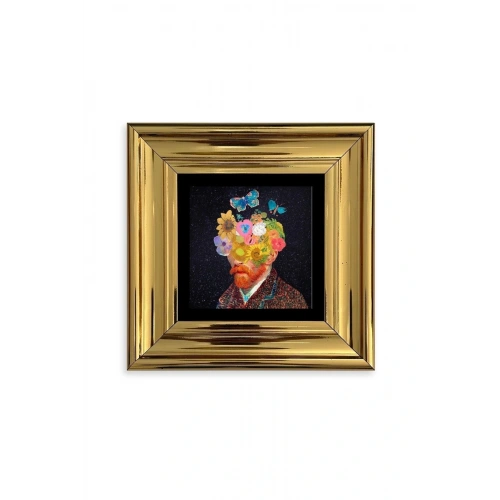 Van Gogh Çerçeveli Taş Tablo 20 cm