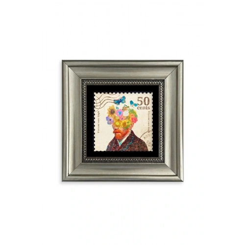 Van Gogh Çerçeveli Taş Tablo 20 cm