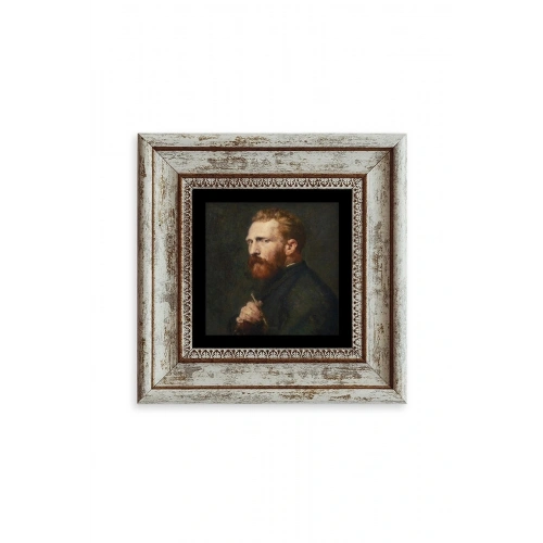 Van Gogh Çerçeveli Taş Tablo 20 cm