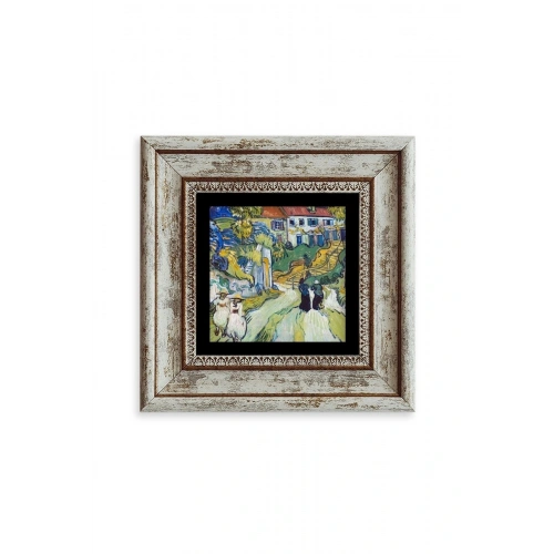 Van Gogh Çerçeveli Taş Tablo 20 cm