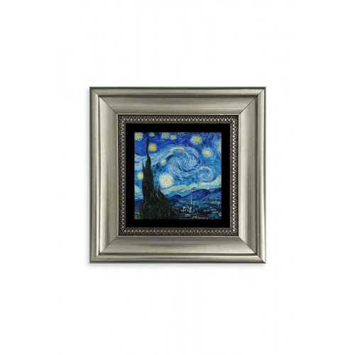 Van Gogh Çerçeveli Taş Tablo 20 cm