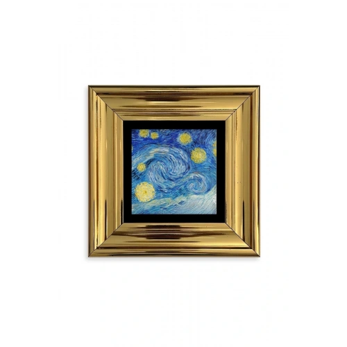 Van Gogh Çerçeveli Taş Tablo 20 cm