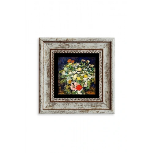 Van Gogh Çerçeveli Taş Tablo 20 cm
