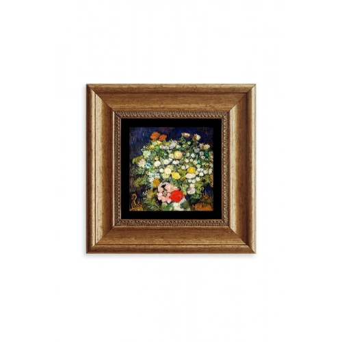 Van Gogh Çerçeveli Taş Tablo 20 cm