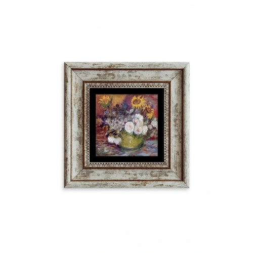 Van Gogh Çerçeveli Taş Tablo 20 cm