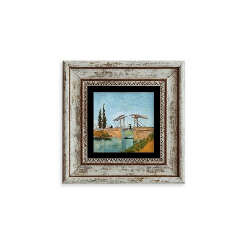 Van Gogh Çerçeveli Taş Tablo 20 cm