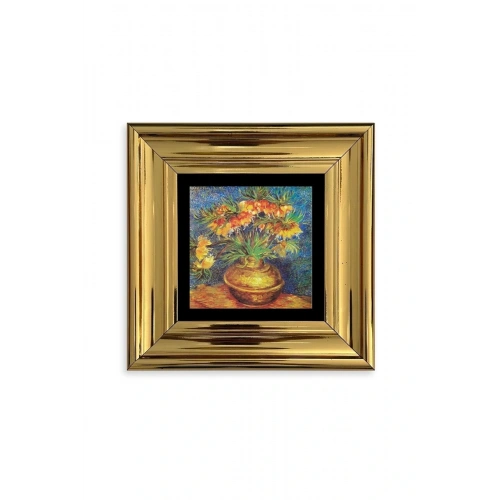 Van Gogh Çerçeveli Taş Tablo 20 cm