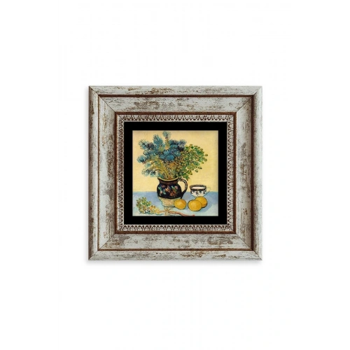 Van Gogh Çerçeveli Taş Tablo 20 cm