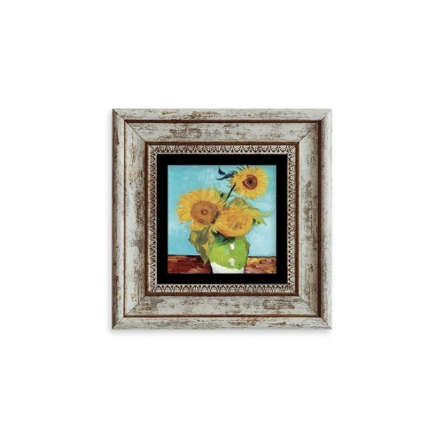 Van Gogh Çerçeveli Taş Tablo 20 cm