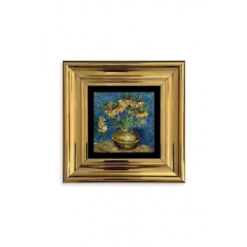 Van Gogh Çerçeveli Taş Tablo 20 cm