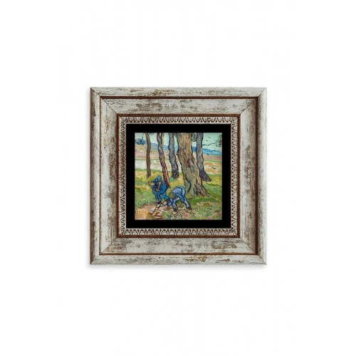 Van Gogh Çerçeveli Taş Tablo 20 cm