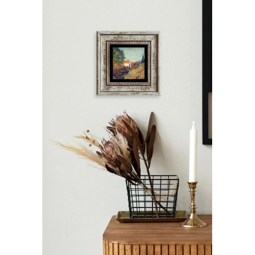 Van Gogh Çerçeveli Taş Tablo 20 cm