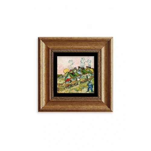 Van Gogh Çerçeveli Taş Tablo 20 cm