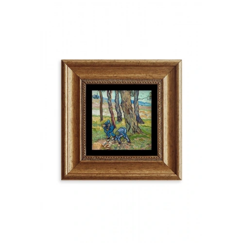 Van Gogh Çerçeveli Taş Tablo 20 cm