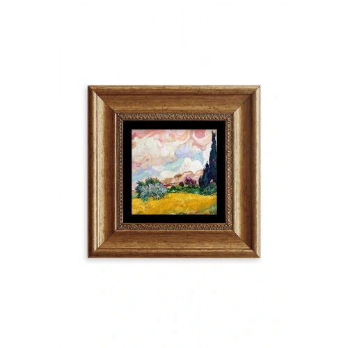 Van Gogh Çerçeveli Taş Tablo 20 cm