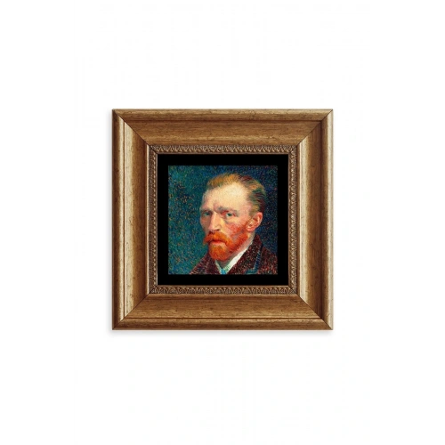 Van Gogh Çerçeveli Taş Tablo 20 cm
