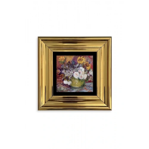 Van Gogh Çerçeveli Taş Tablo 20 cm