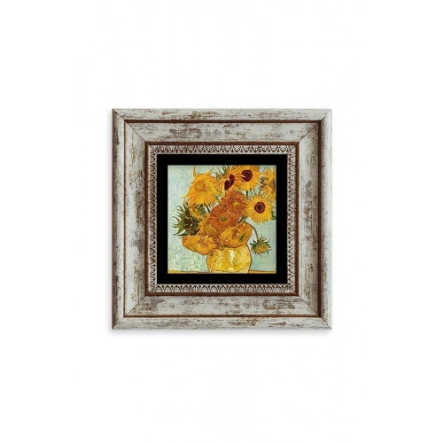 Van Gogh Çerçeveli Taş Tablo 20 cm