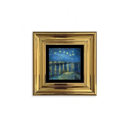 Van Gogh Çerçeveli Taş Tablo 20 cm